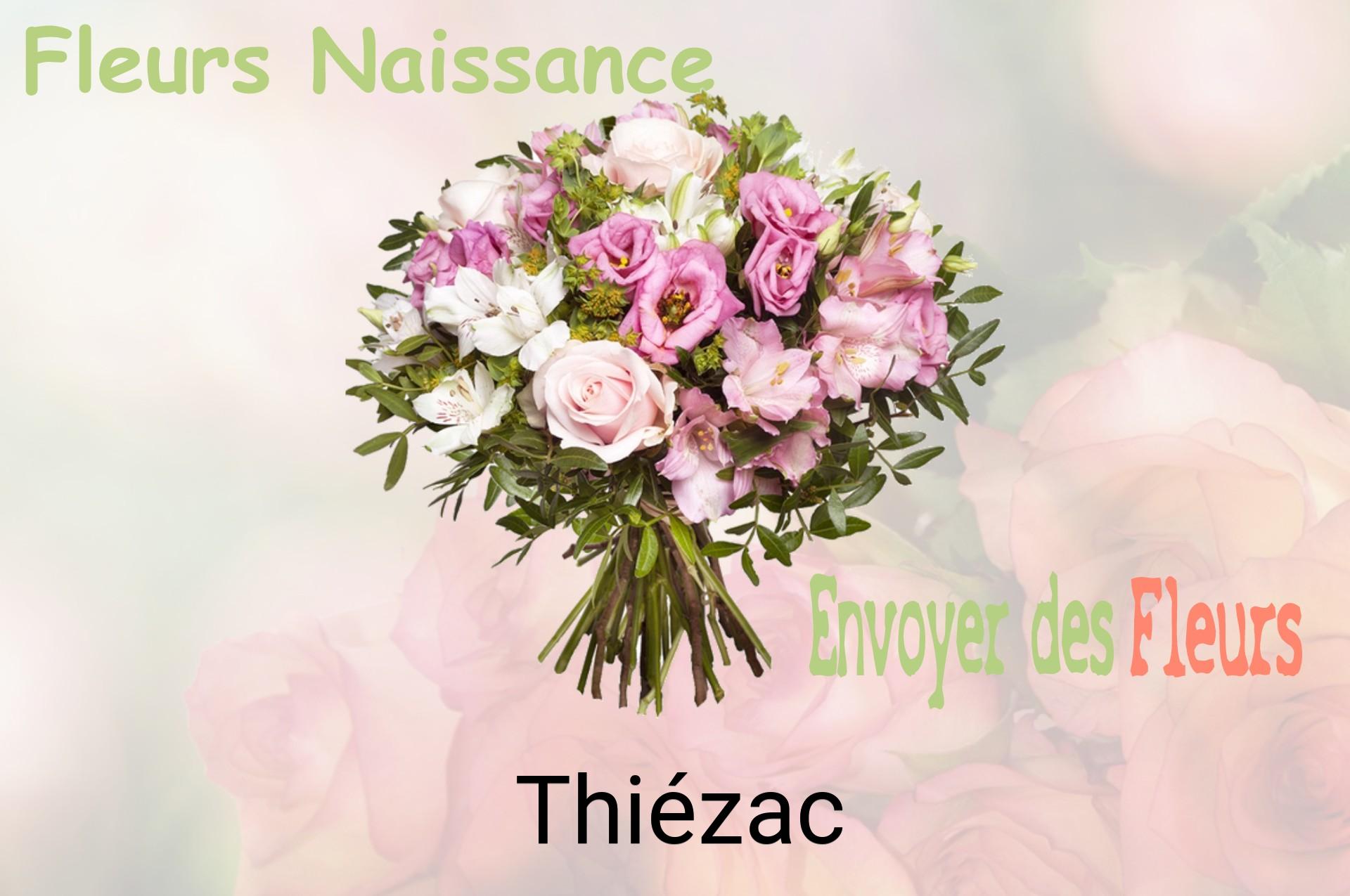 Bouquet de fleurs de naissance livré à Thiézac